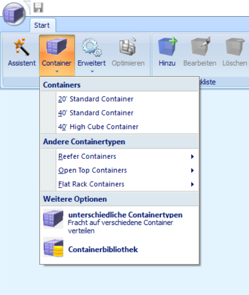 Compare container sizes— optimize freight costs with just two clicks